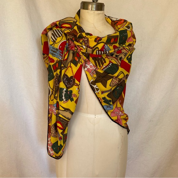 Multi coloured extra large shawl scarf. - Picture 2 of 13